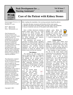 July15 Care of the Patient with Kidney Stones.pub