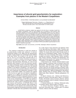 Importance of alluvial gold geochemistry for exploration: Examples