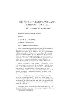 memoirs of general william t. sherman - volume 1
