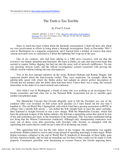 The Truth is Too Terrible