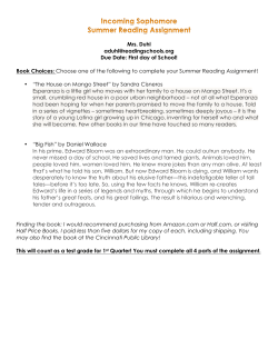 English 10 - Reading Community Schools