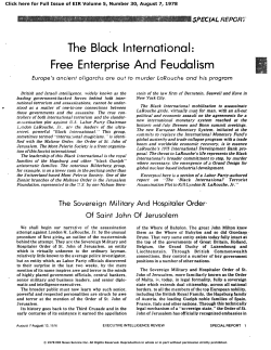 The Black International: Free Enterprise and Feudalism