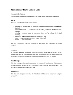 Adam Brookes Elastic collision Code