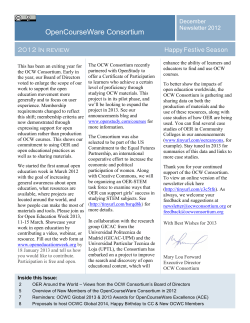 OpenCourseWare Consortium - OCW