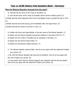 Past question bank Germany