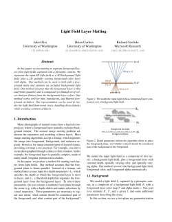 Light Field Layer Matting - GRAIL