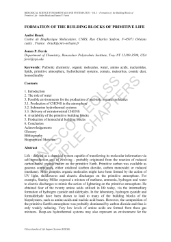 Formation of the Building Blocks of Primitive Life