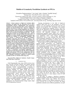 Multilevel Granularity Parallelism Synthesis on FPGAs