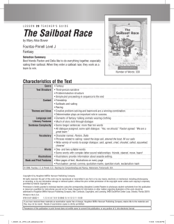 The Sailboat Race - Houghton Mifflin Harcourt