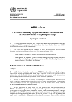 EB130/5 Add.4 - World Health Organization
