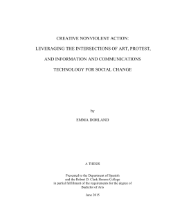 CREATIVE NONVIOLENT ACTION: LEVERAGING THE