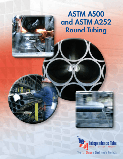 ASTM A500 and ASTM A252 Round Tubing