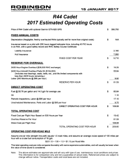 R44 Cadet Operating Costs - Robinson Helicopter Company