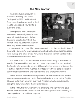 The New Woman - edWorksheets.com