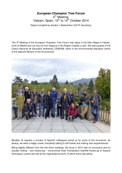 Appendix III - European Champion Tree Forum