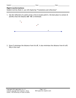 Student Activity Sheet 2