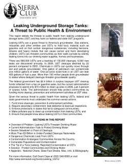 Leaking Underground Storage Tanks