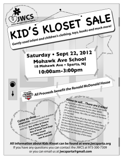 kid`s kloset sale - Mohawk Avenue School