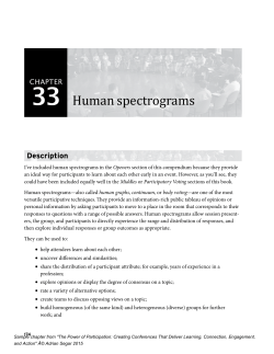33 Human spectrograms - Conferences That Work