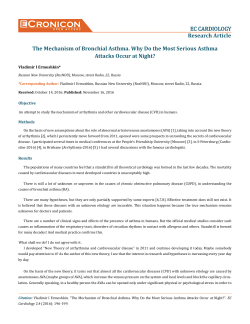 The mechanism of bronchial asthma. Why do the - E