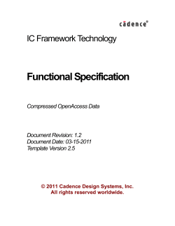 Functional Specification