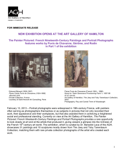 NEW EXHIBITION OPENS AT THE ART GALLERY OF HAMILTON