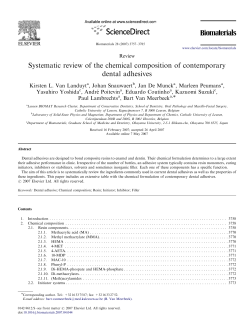 Systematic review of the chemical composition of contemporary