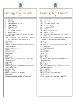 16 Gold Questions (C)