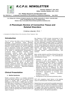A Phenotypic Review of Connective Tissue and Related Disorders