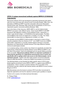 27E10: A unique monoclonal antibody against