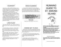RUNNING GUIDE TO ST. SIMONS ISLAND