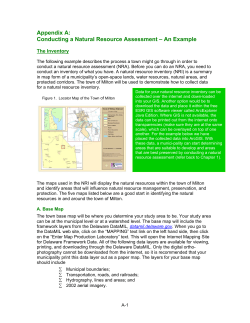 Conducting a Natural Resource Assessment