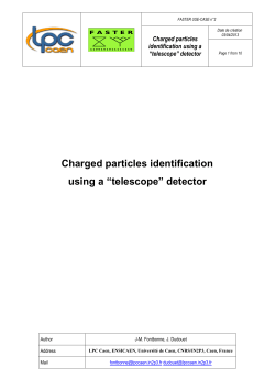 Charged particles identification using a &ldquo;telescope&rdquo; detector