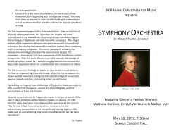 Symphony Program - BYU-I Content - BYU