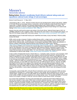 Annexure B Moodys Final press release for SA Sub Sovereigns May