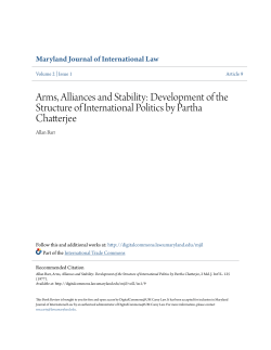 Arms, Alliances and Stability