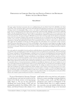 Ilana Johnson* The site of Portachuelo de Charcape