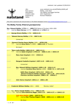 The Maltby Family (Paternal grandparents)