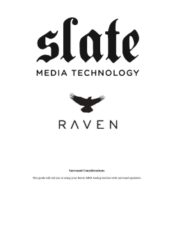 Surround Considerations