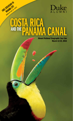 COSTA RICA AND THE PANAMA CANAL