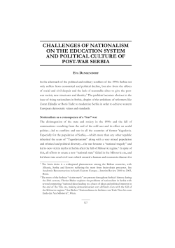 challenges of nationalism on the education system and political