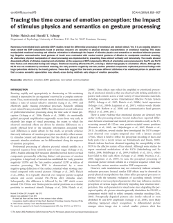 Tracing the time course of emotion perception: the impact of stimulus