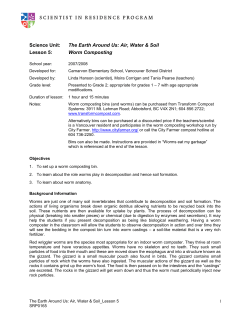 Lesson 5 - Scientist in Residence
