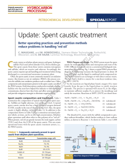 Update: Spent caustic treatment