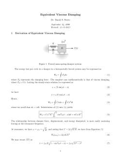 Equivalent Viscous Damping
