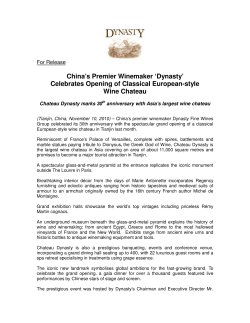China`s Premier Winemaker `Dynasty`
