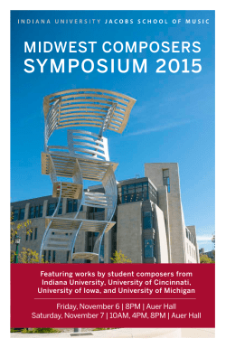 MIDWEST COMPOSERS SYMPOSIUM 2015