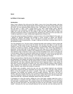 Queer by William S. Burroughs Introduction When I lived in Mexico