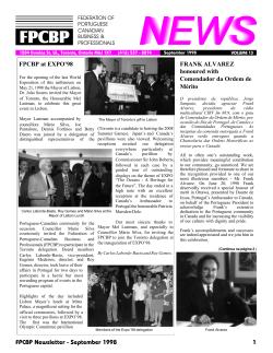 FPCBP Newsletter - September 1998 1 FPCBP at