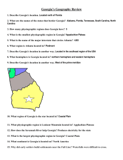 Georgia`s Geography Review